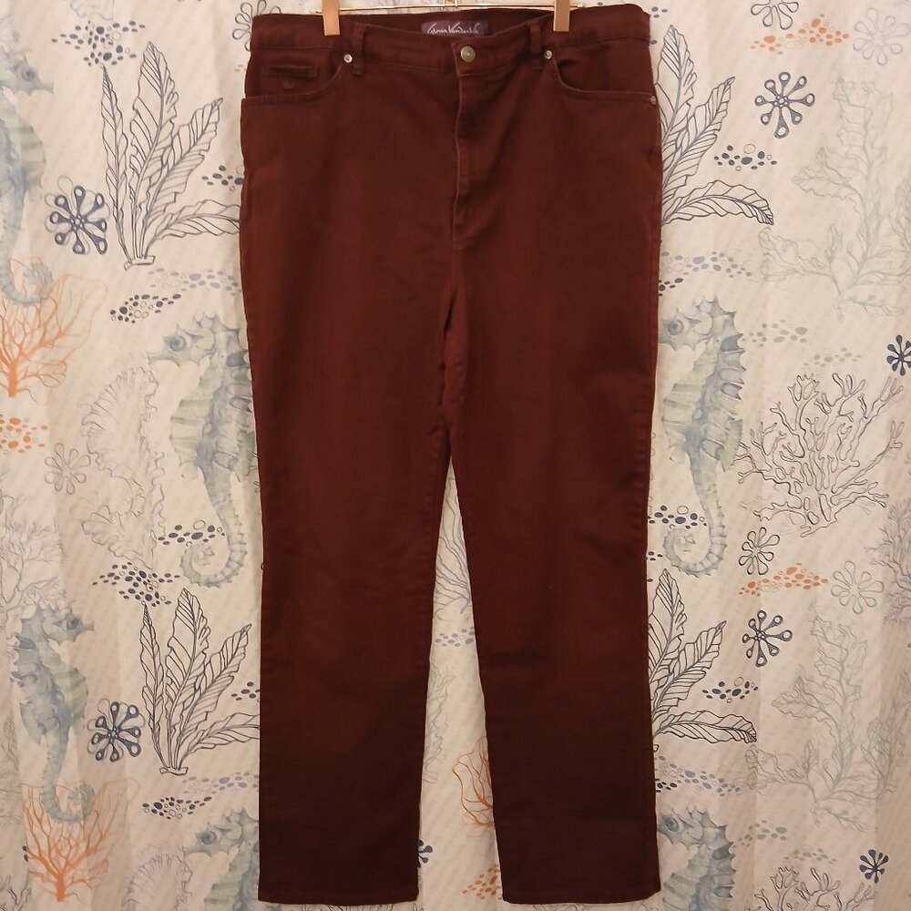 Gloria Vanderbilt Women’s Amanda Tapered Jeans in Huckleberry Color SIZE 18